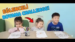 CANSIN ARKADAŞLARI İLE BOYAMA CHALLENGE YAPTI.
