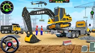 Railroad Builder Simulator 2026 3D - Highway Excavator Construction JCB - Android GamePlay