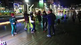 Street music and dancers in Keelung, Taiwan - without me