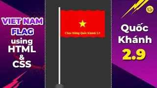 VietNam Flag using HTML and CSS - Vietnam National Day - TianDev