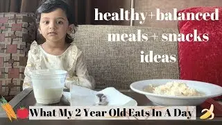 What My 2 Year Old Eats In A Day - Vegetarian, Indian, Balanced, Healthy Diet Meal Ideas For Toddler