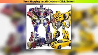 30CM Transformation Optimus Prime Bumblebee Megatron Black Gold Robot Toy Alloy Star Commander