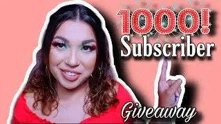 1000 SUBSCRIBER GIVEAWAY  GIVEAWAY IS CLOSED | WE REACHED 1,000 Subscribers YEAY! 🥰Thank you 🙏