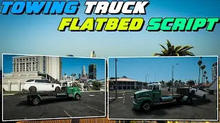 Free Advanced Towing Truck Script | Flatbed Script | QBCore/ESX | FiveM Tutorial #151