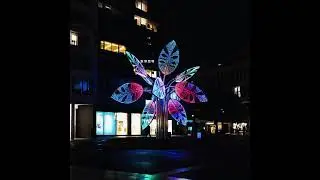 Colorful Life Tree Landscape Lighting Installation Effect!!