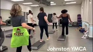 Cardio Step with Carolyn Bruce Johnston YMCA Christmas routine