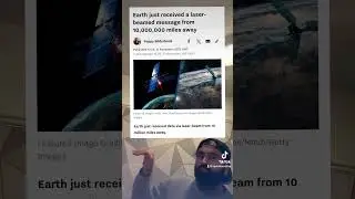 Guess what? Earth receives laser beam message from space #earth #space #nasa #entertainment #laser