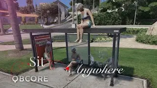 [QBCore] | QBCore Sit Anywhere &ndash; Realistic Sitting for Immersive RP | FiveM Script