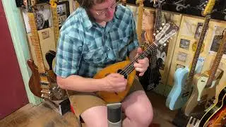 1890s Bruno fancy bowlback mandolin
