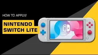Nintendo Switch Lite Skin Application Tutorial //SKINIT//