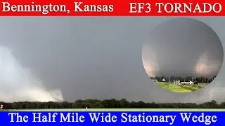 Half-Mile Wide EF3 Wedge Tornado [Indepth Chase Vlog]