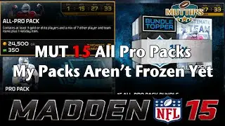 Советы MUT &mdash; наборы Madden 15 Ultimate Team All Pro &mdash; мои наборы не заморожены | MUTtips