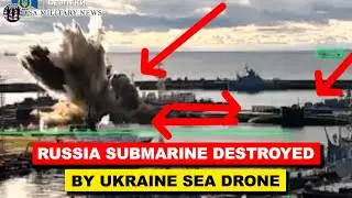 Война Россия-Украина: российская подводная лодка уничтожена украинским морским беспилотником.