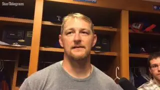 Austin Bibens-Dirks talks about his latest Rangers win