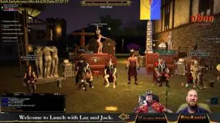 Lunch with Jack and Laz in @ShroudofAvatar by @Portalarium #LBSotA 7/19/17