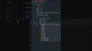 Fibonacci Series in PHP #shorts #php #programming #codingwithpeace