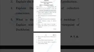BSOC 111| Question Paper| June 2024|# ignou # bsoc 111# ignou exam # shorts