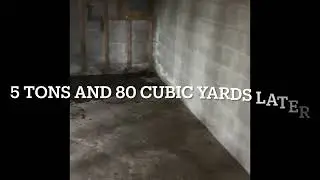 MOLDY basement that needed clean out and DEMO