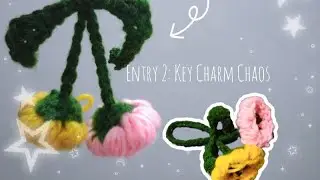 Entry 2: Key Charm Chaos | Beginner Crochet with Questionable Confidence |Tutorial:@xuxucrochet