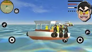 Bat Stickman Rope Hero - Driving Boat - Android Gameplay HD