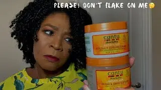 Best Wash & Go Combo | Cantu coconut curling cream and define shine custard | Shingling Method