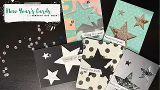 HAPPY NEW YEAR! Make some fun sparkly cards to celebrate!