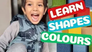 Lavik Learns Colors & Shapes with Wooden Blocks | Fun Learning