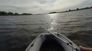 Abu Garcia Veritas 822ML + Mitchell 300 Pro в работе. Жерех с лодки на вертухи.