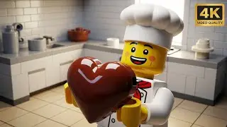 Super Smooth LEGO Chocolate Melting Animation ASMR 🍫✨