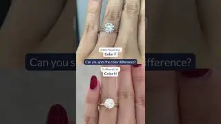 Round Diamond Color Comparison: F vs. H 💎✨