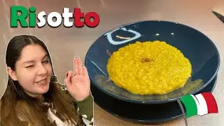 Risotto Allo Zafferano - طريقة عمل الريزوتو الإيطالي بالزعفران -  ريزوتو بالزعفران