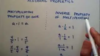 Algebraic Properties , Part 4 , Intermediate Algebra , Lesson 21