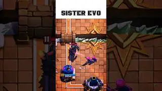 Evo Archers&rsquo; Sister DESTROYS Every Troop 😱 | Clash Royale Shorts
