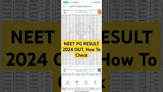 How To Check NEET PG Result 2024,NEET PG resultkaise dekhe #viralvideo #trending #viralshorts #video