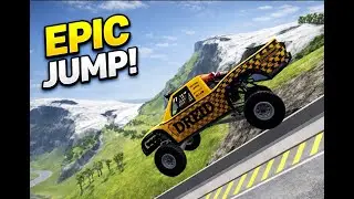 High Speed Jumping In Pool - BeamNG.drive