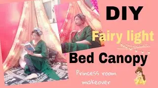 DIY Floor Bed Canopy with Fairy Light ||Heba Hayat||