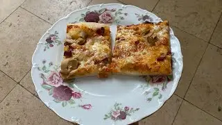 Selbst gemachte Pizza super lecker und einfach
