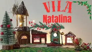 Vila Natalina com Caixinhas de Remédio #craft #natal #manualidades #artesanato #reciclagem #diy
