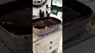 Luxury Wash Basin Design | Premium Countertop Vanity Setup for Modern Bathrooms #coco #kitchen