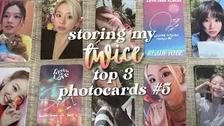storing my twice top 3 photocards #5 ୨୧⋆｡˚ ⋆
