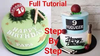 Unique Ideas For Cricket Theme Birthday Cake | Cricket Cake | M S Dhoni Lovers Cricket Cake | Cake