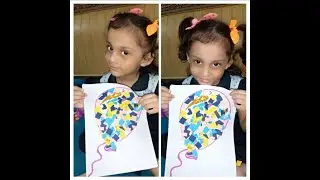 Collage Art Easy Technique With Colour-Paper | Mehak multi talented