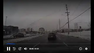 Dashcam Footage of Car Crash in Ottawa Canada