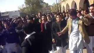 ISF Islamia College University Of Peshawar rally to show  solidarity with judiciary