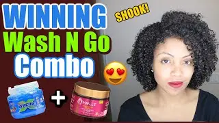 Wetline Wash and Go Combo using Mielle Curl Custard | Natural Hair | Review