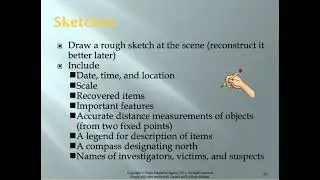 Crime Scene Investigation Slideshow Video Notes