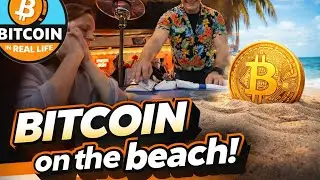 BITCOIN on the beach 