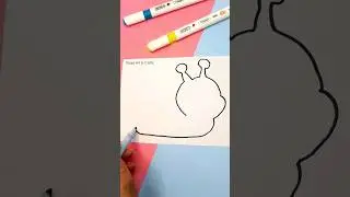 snell drawing idea 🐌 | #shorts #viral #youtubeshorts