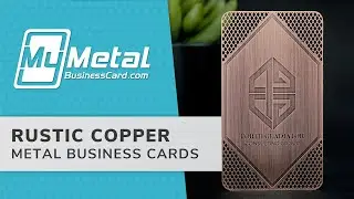 Rustic Copper Finish Metal Business Cards | My Metal Business Card