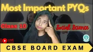 Class 10 | SST | Most IMPORTANT PYQ | CBSE | @SocialStudious